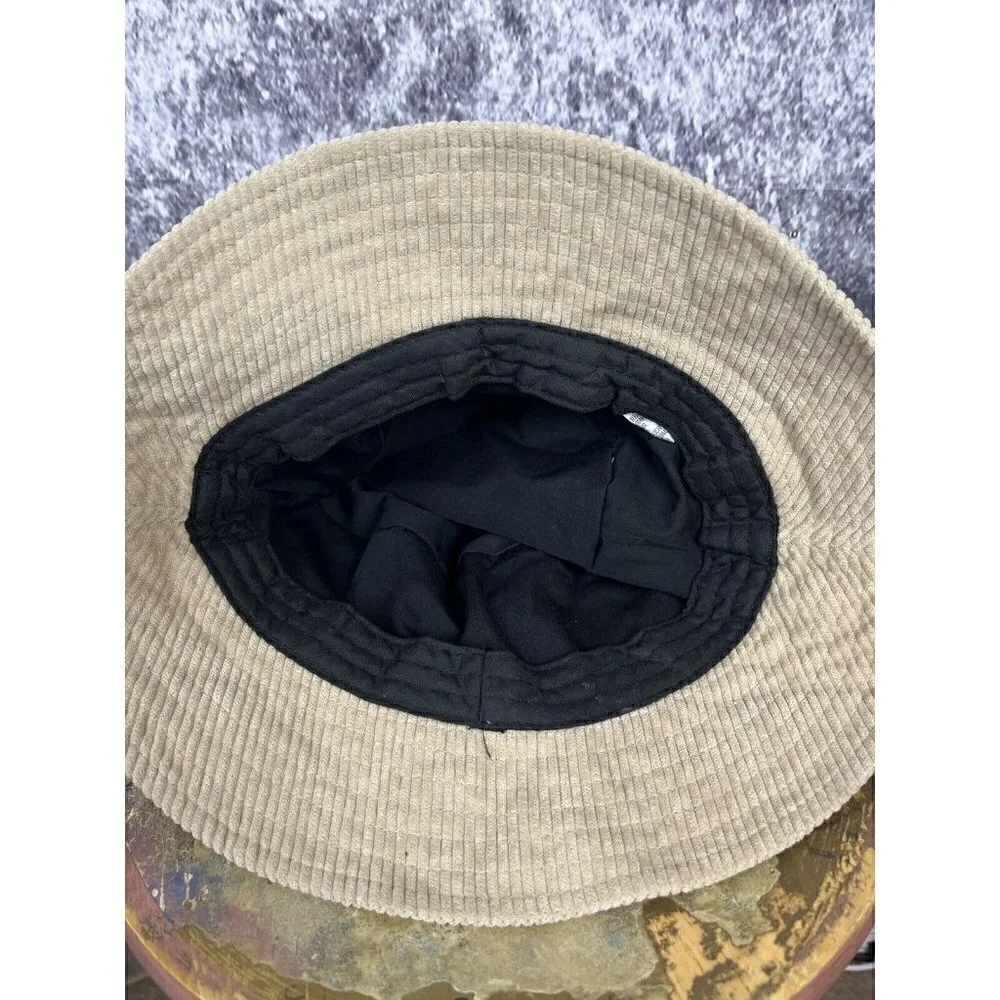 Vintage‎ style bucket hat grandpacore velveteen corduroy tan fall winter cozy